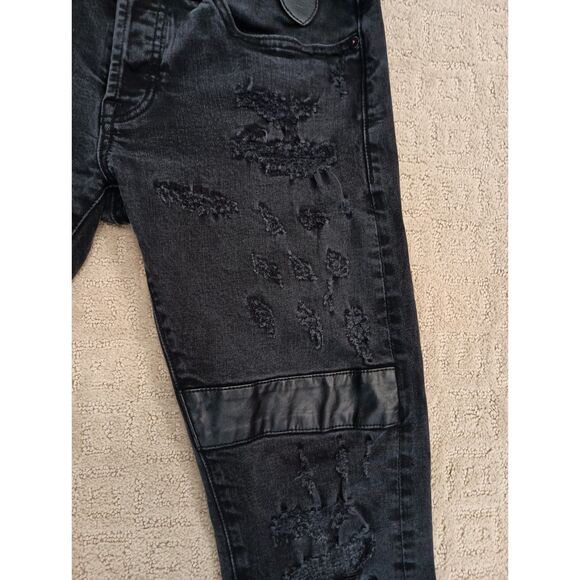 Cult of Individuality Jeans Mens 31/34 Black Greaser Straight - Picture 2 of 11
